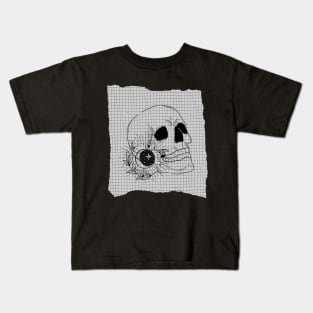 Black and White Skull Kids T-Shirt